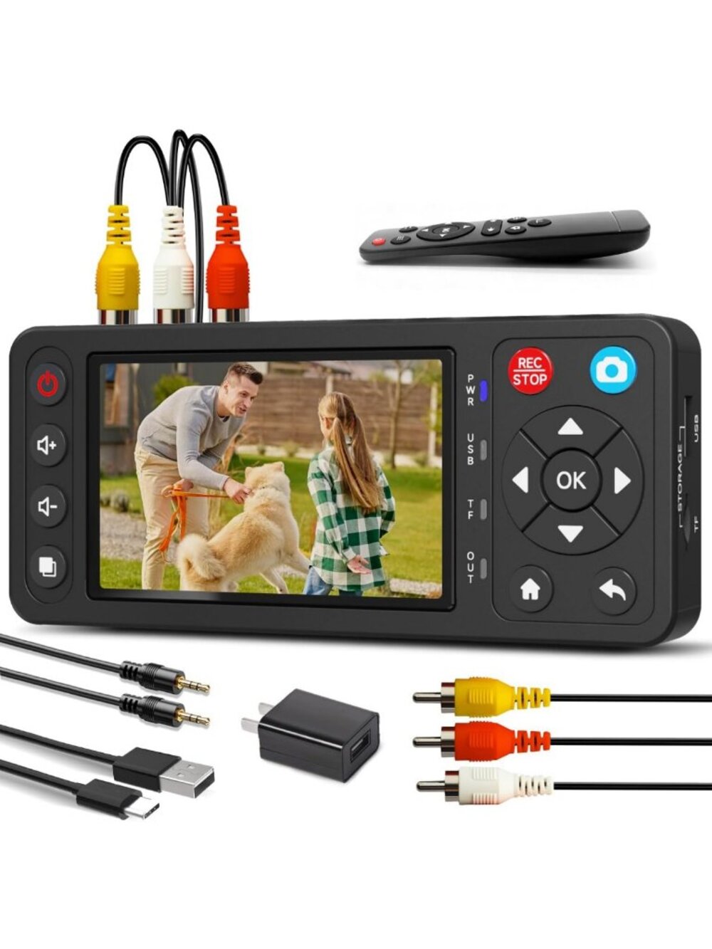 VHS to Digital Converter - Record Video & Audio from VCR, DVD, Camcorders & More